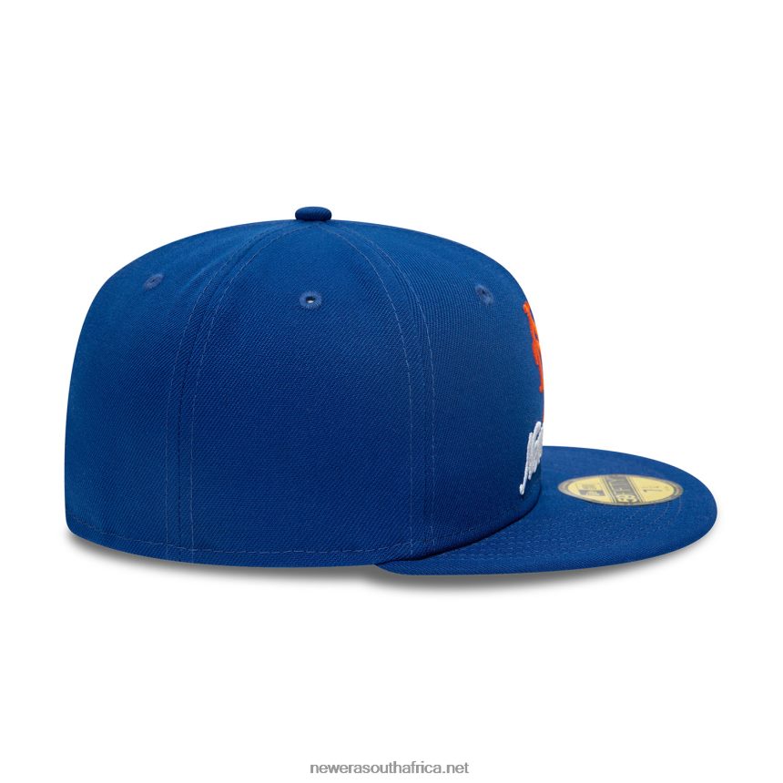 New York Mets Dual Logo Blue 59FIFTY Fitted Cap New Era TRBRBN746