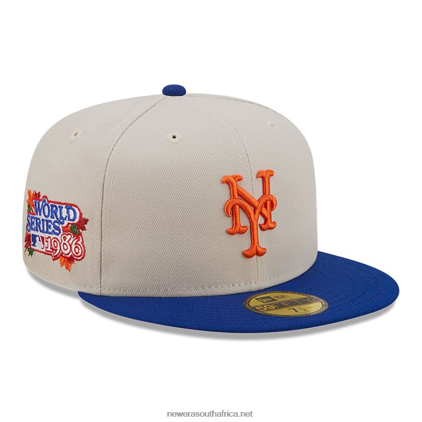 New York Mets Fall Classic White 59FIFTY Fitted Cap New Era TRBRBN1249