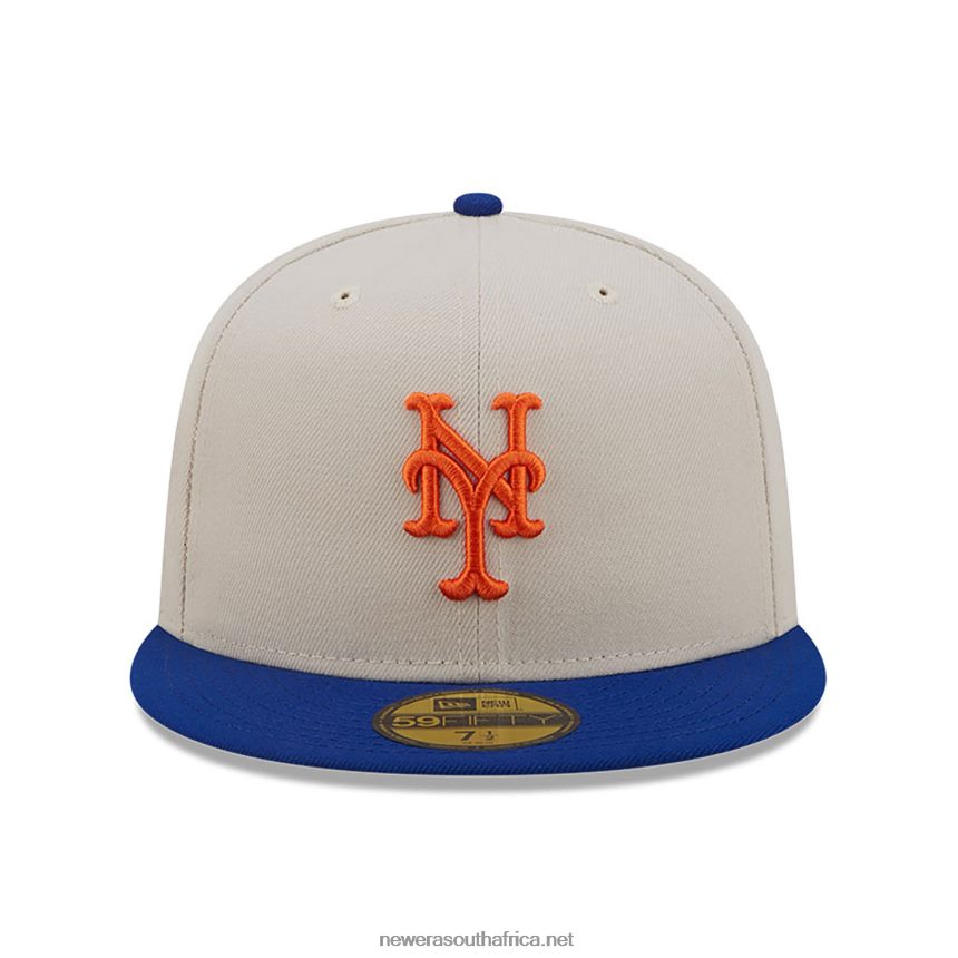 New York Mets Fall Classic White 59FIFTY Fitted Cap New Era TRBRBN1249