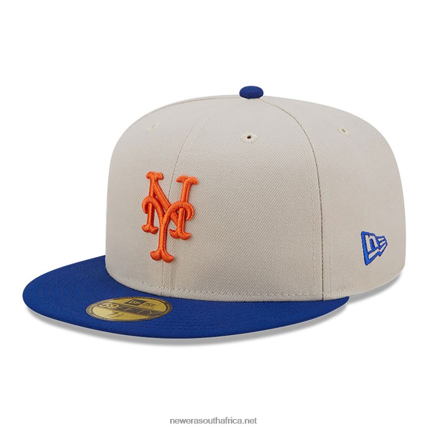 New York Mets Fall Classic White 59FIFTY Fitted Cap New Era TRBRBN1249