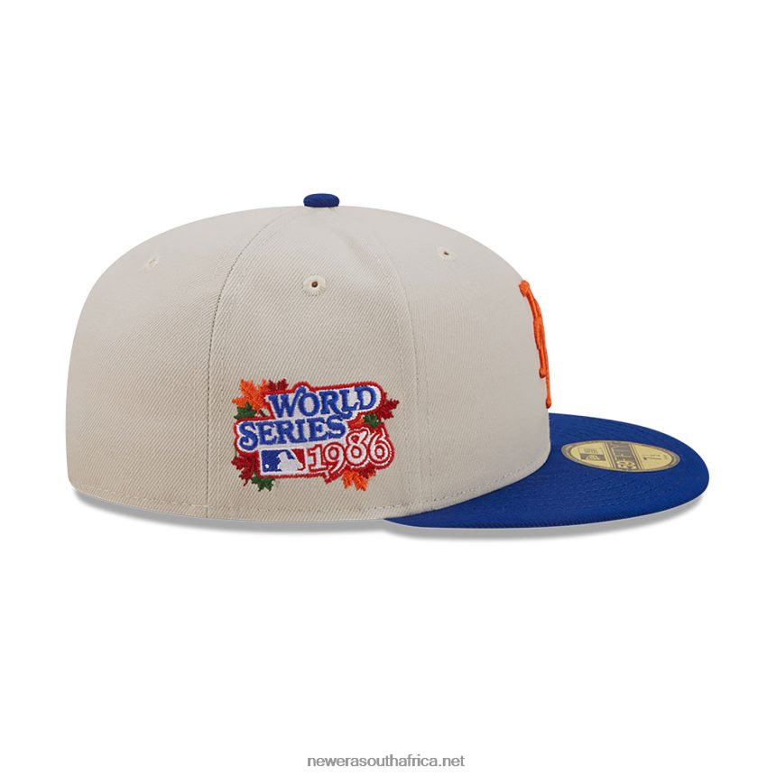 New York Mets Fall Classic White 59FIFTY Fitted Cap New Era TRBRBN1249