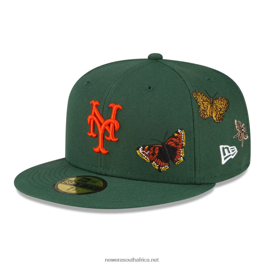 New York Mets Felt x MLB Dark Green 59FIFTY Fitted Cap New Era TRBRBN751