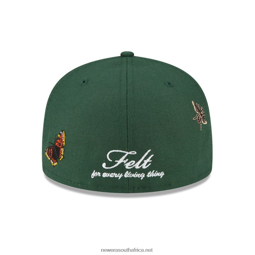 New York Mets Felt x MLB Dark Green 59FIFTY Fitted Cap New Era TRBRBN751