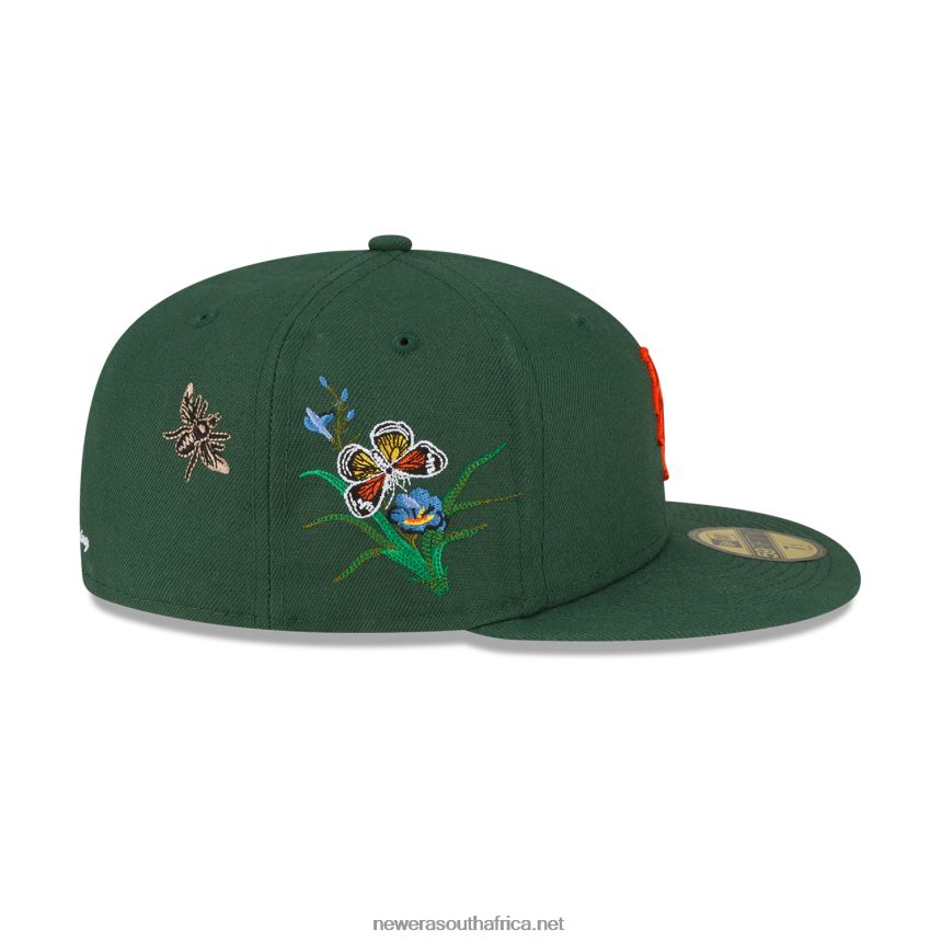 New York Mets Felt x MLB Dark Green 59FIFTY Fitted Cap New Era TRBRBN751