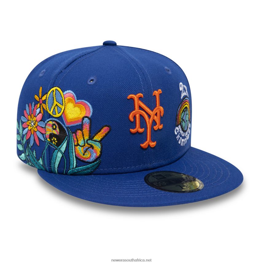 New York Mets Groovy Blue 59FIFTY Fitted Cap New Era TRBRBN109