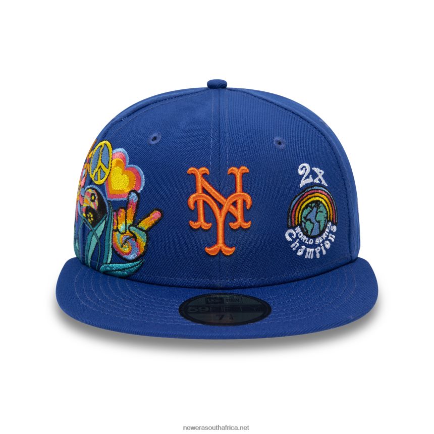 New York Mets Groovy Blue 59FIFTY Fitted Cap New Era TRBRBN109