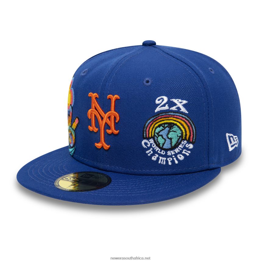 New York Mets Groovy Blue 59FIFTY Fitted Cap New Era TRBRBN109