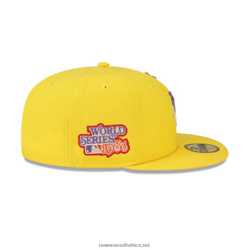 New York Mets Icy Pop Bright Yellow 59FIFTY Fitted Cap New Era TRBRBN234