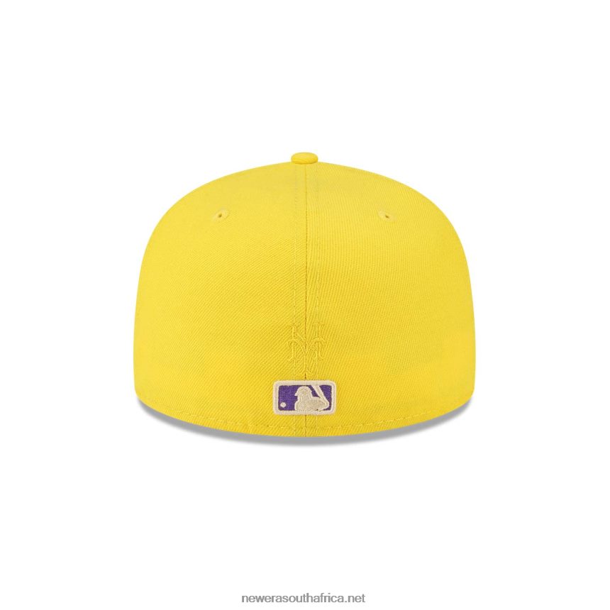 New York Mets Icy Pop Bright Yellow 59FIFTY Fitted Cap New Era TRBRBN234