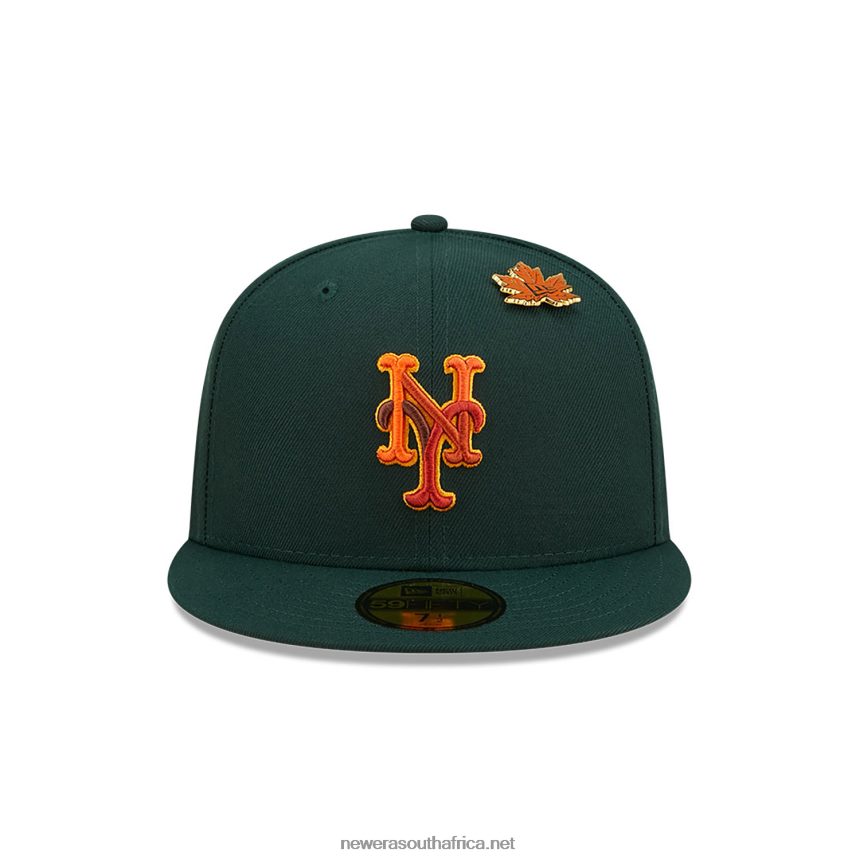 New York Mets Leafy Dark Green 59FIFTY Fitted Cap New Era TRBRBN833