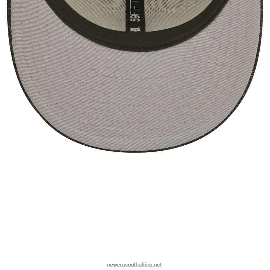 New York Mets MLB Black Denim Chrome White 59FIFTY Fitted Cap New Era TRBRBN837