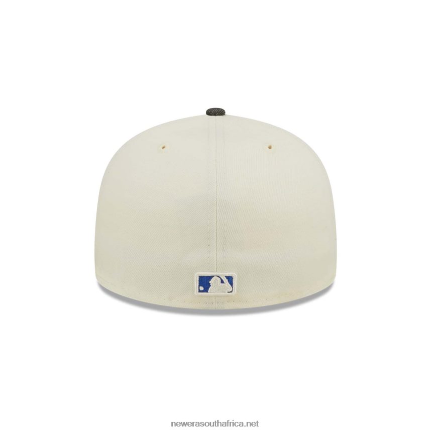 New York Mets MLB Black Denim Chrome White 59FIFTY Fitted Cap New Era TRBRBN837