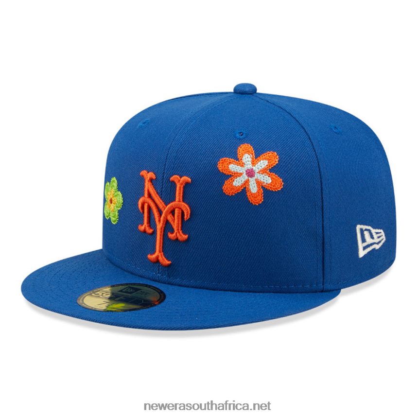 New York Mets MLB Flower Blue 59FIFTY Fitted Cap New Era TRBRBN479