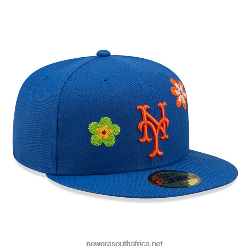 New York Mets MLB Flower Blue 59FIFTY Fitted Cap New Era TRBRBN479