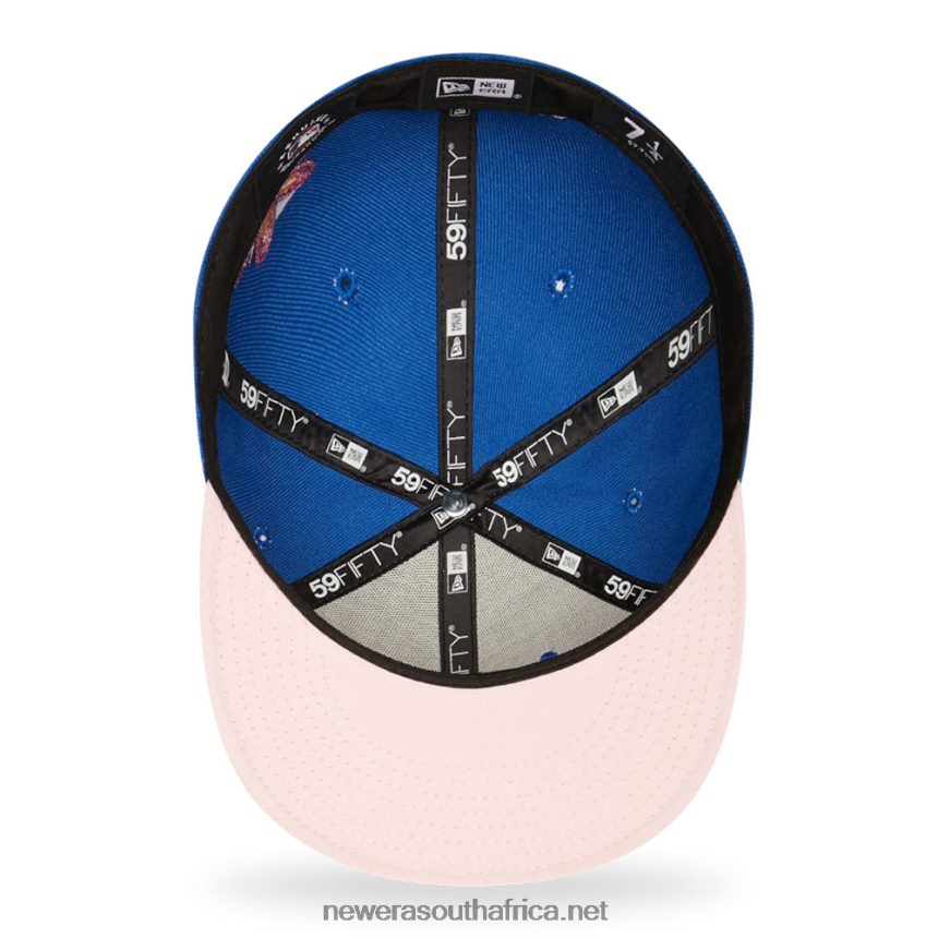 New York Mets MLB Flower Blue 59FIFTY Fitted Cap New Era TRBRBN479