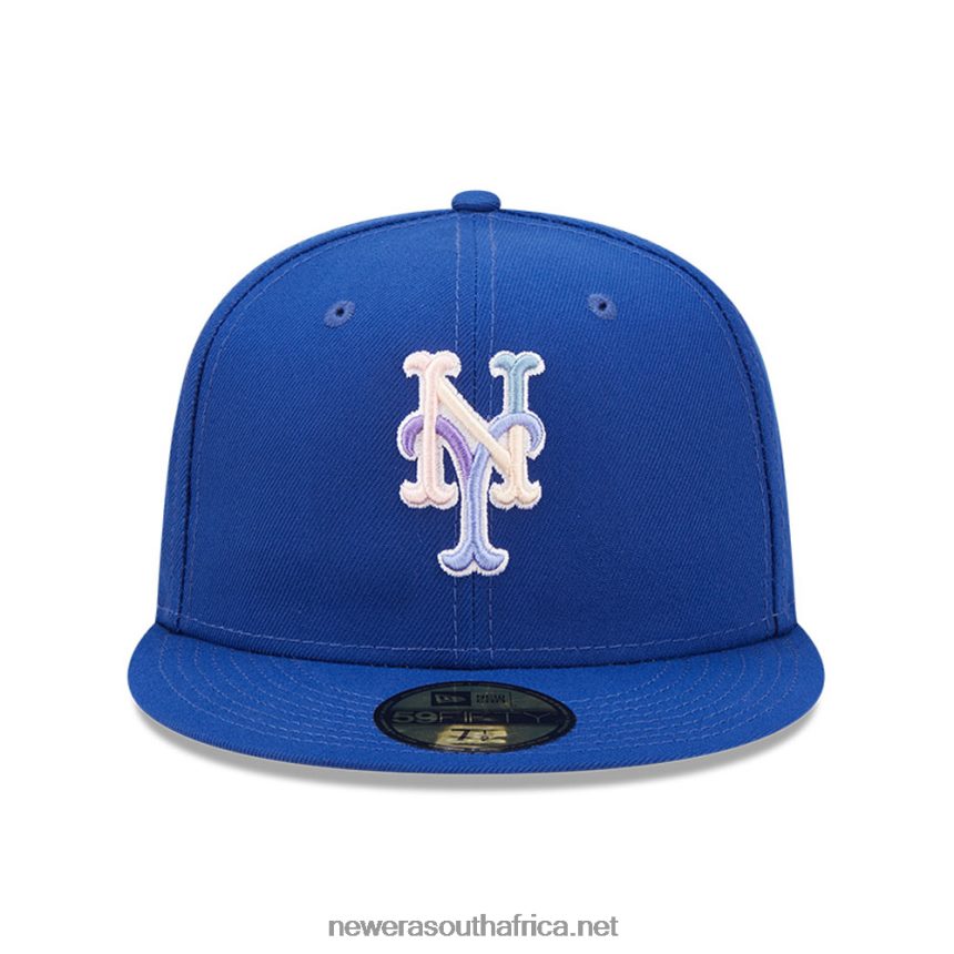 New York Mets MLB Nightbreak Team Blue 59FIFTY Fitted Cap New Era TRBRBN969