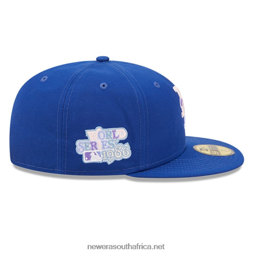 New York Mets MLB Nightbreak Team Blue 59FIFTY Fitted Cap New Era TRBRBN969