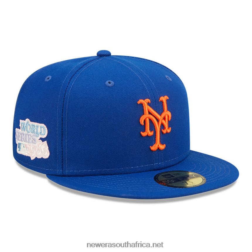 New York Mets MLB Pop Sweat Blue 59FIFTY Fitted Cap New Era TRBRBN844