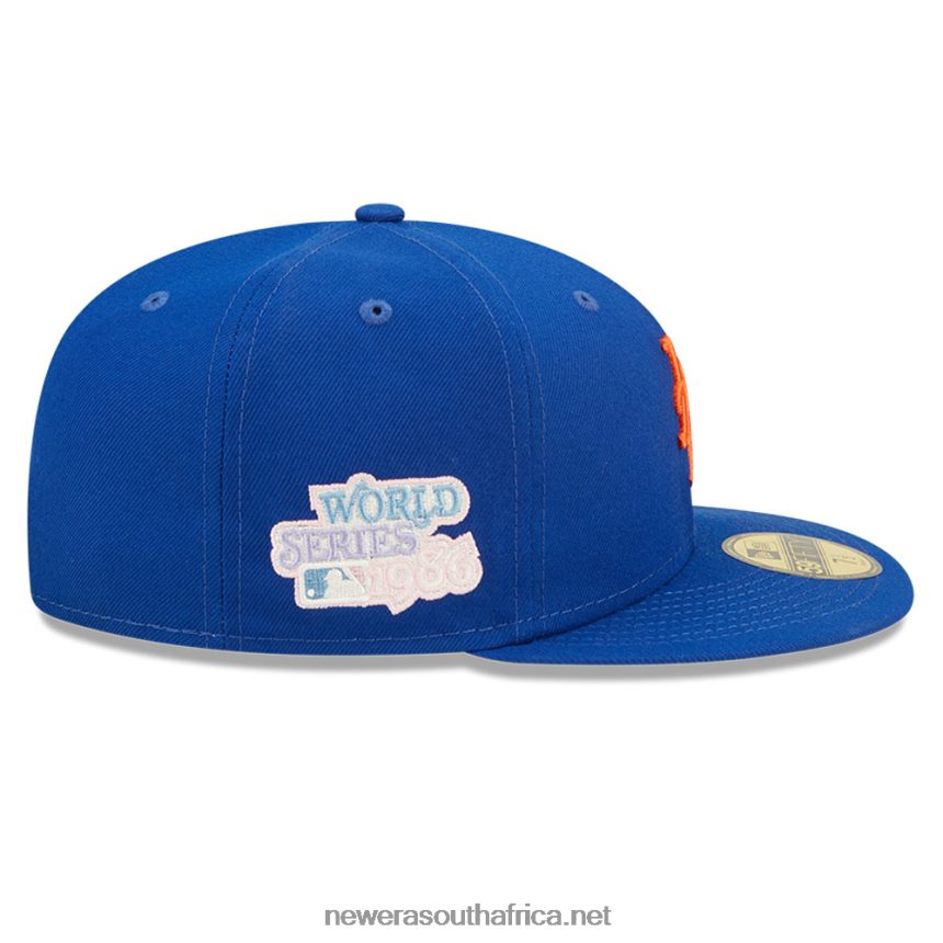 New York Mets MLB Pop Sweat Blue 59FIFTY Fitted Cap New Era TRBRBN844