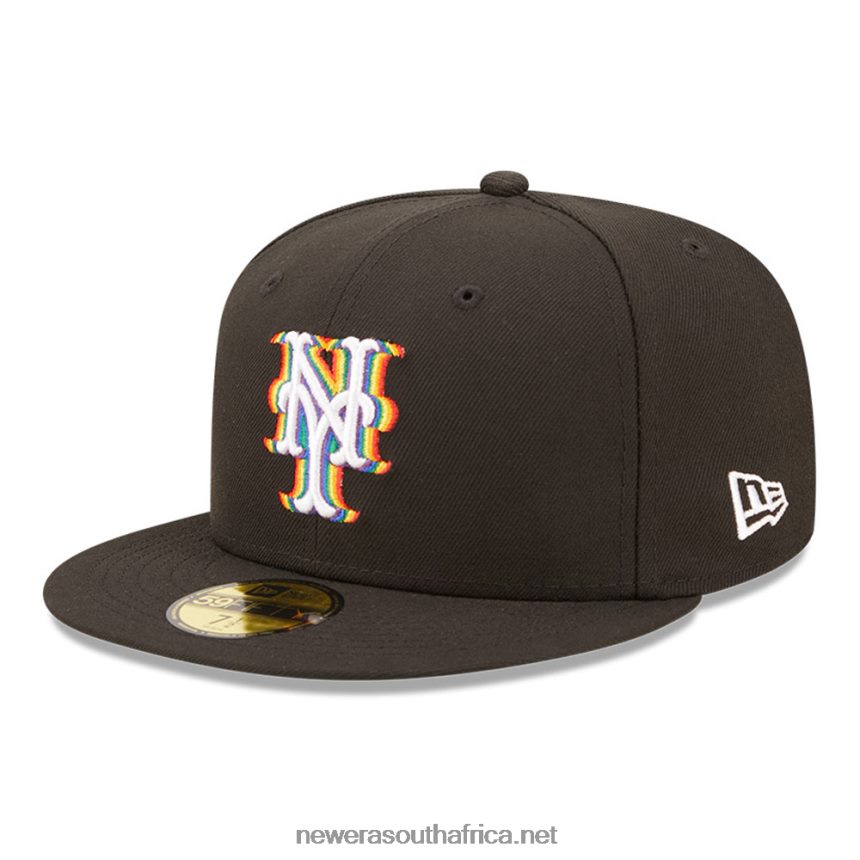 New York Mets MLB Prismatic Black 59FIFTY Fitted Cap New Era TRBRBN55