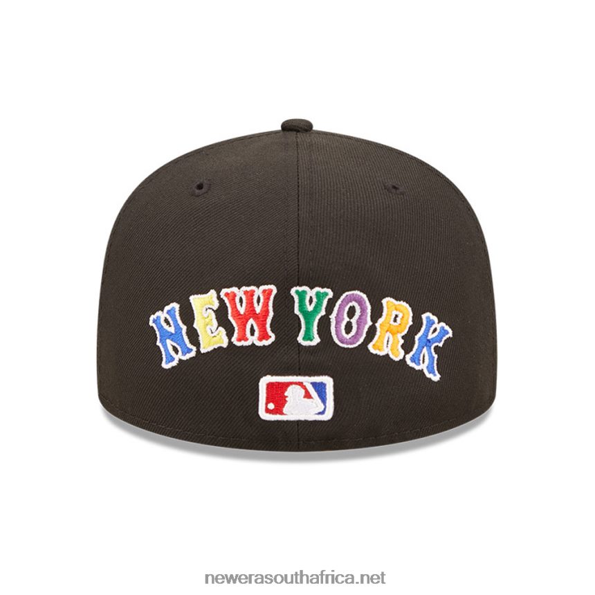 New York Mets MLB Prismatic Black 59FIFTY Fitted Cap New Era TRBRBN55