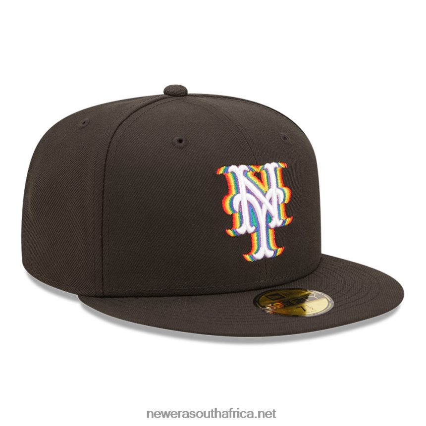 New York Mets MLB Prismatic Black 59FIFTY Fitted Cap New Era TRBRBN55