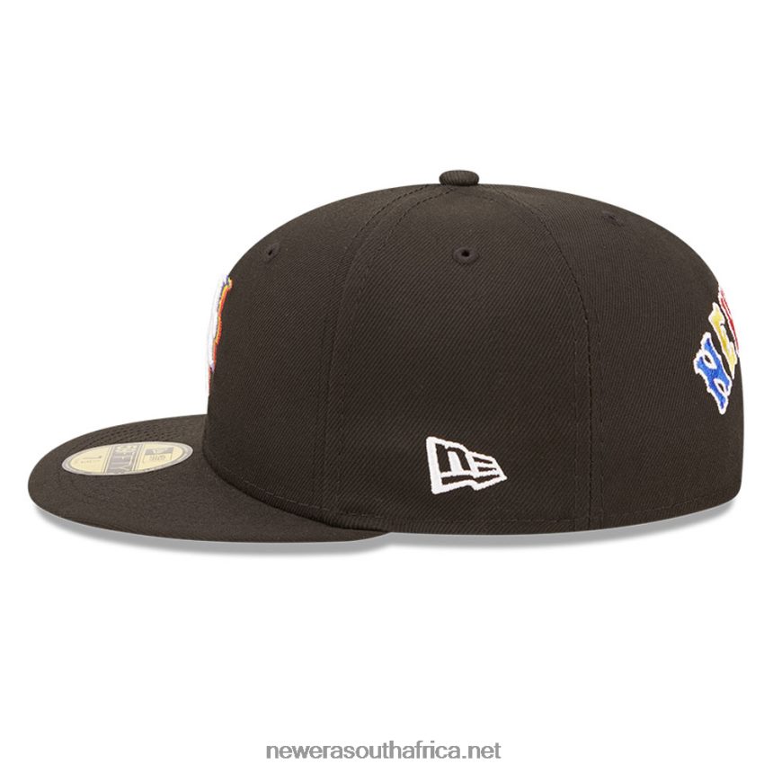 New York Mets MLB Prismatic Black 59FIFTY Fitted Cap New Era TRBRBN55