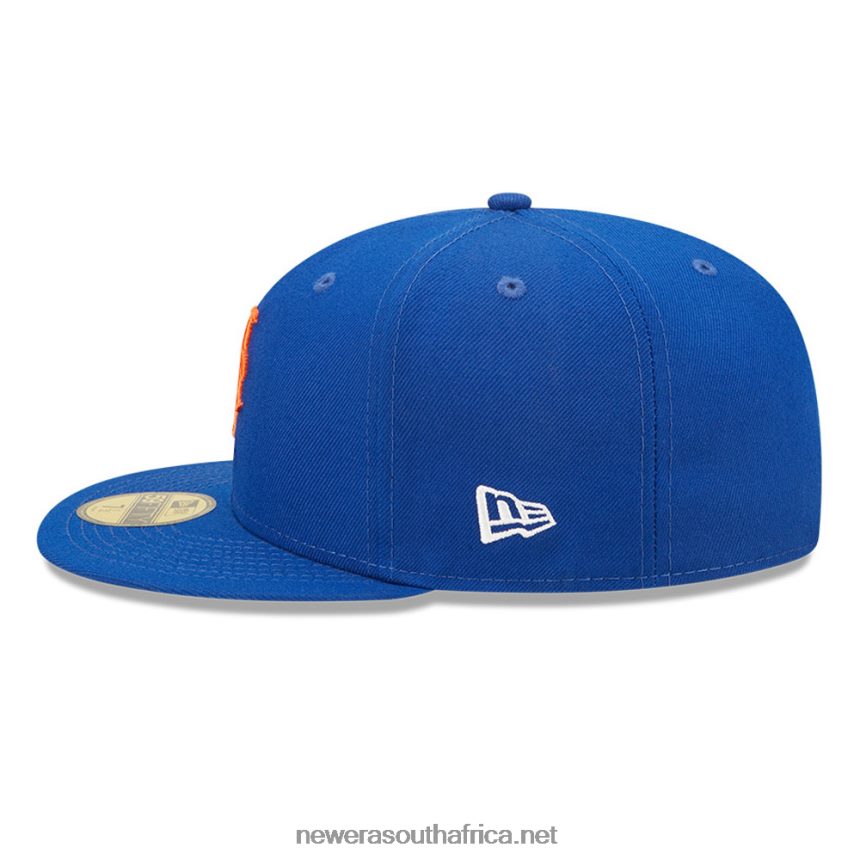 New York Mets MLB Side Split Blue 59FIFTY Fitted Cap New Era TRBRBN483