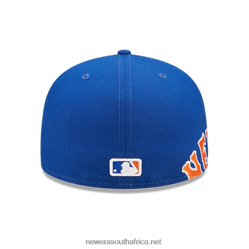 New York Mets MLB Side Split Blue 59FIFTY Fitted Cap New Era TRBRBN483