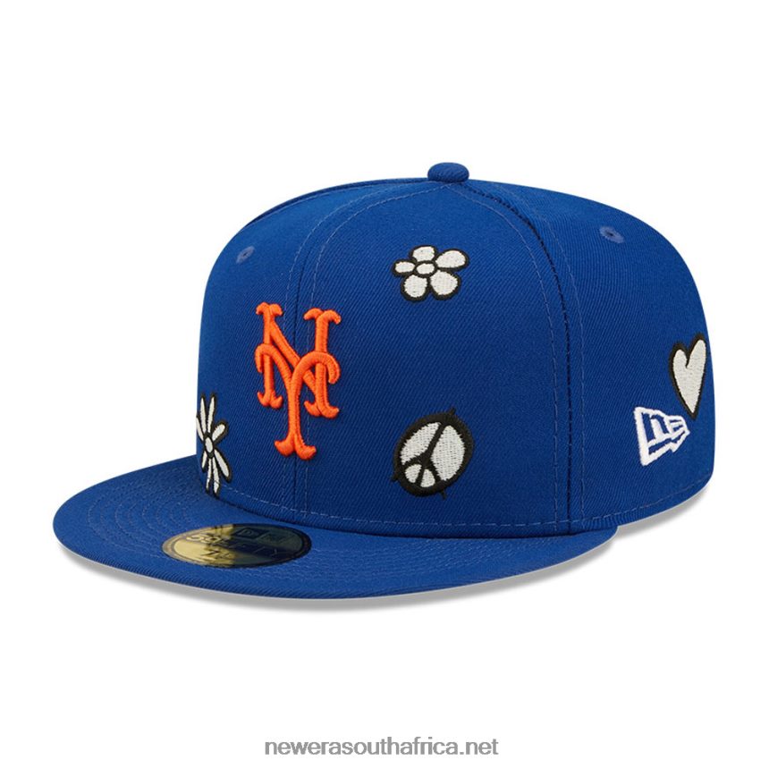 New York Mets MLB Sunlight Pop Navy 59FIFTY Cap New Era TRBRBN425