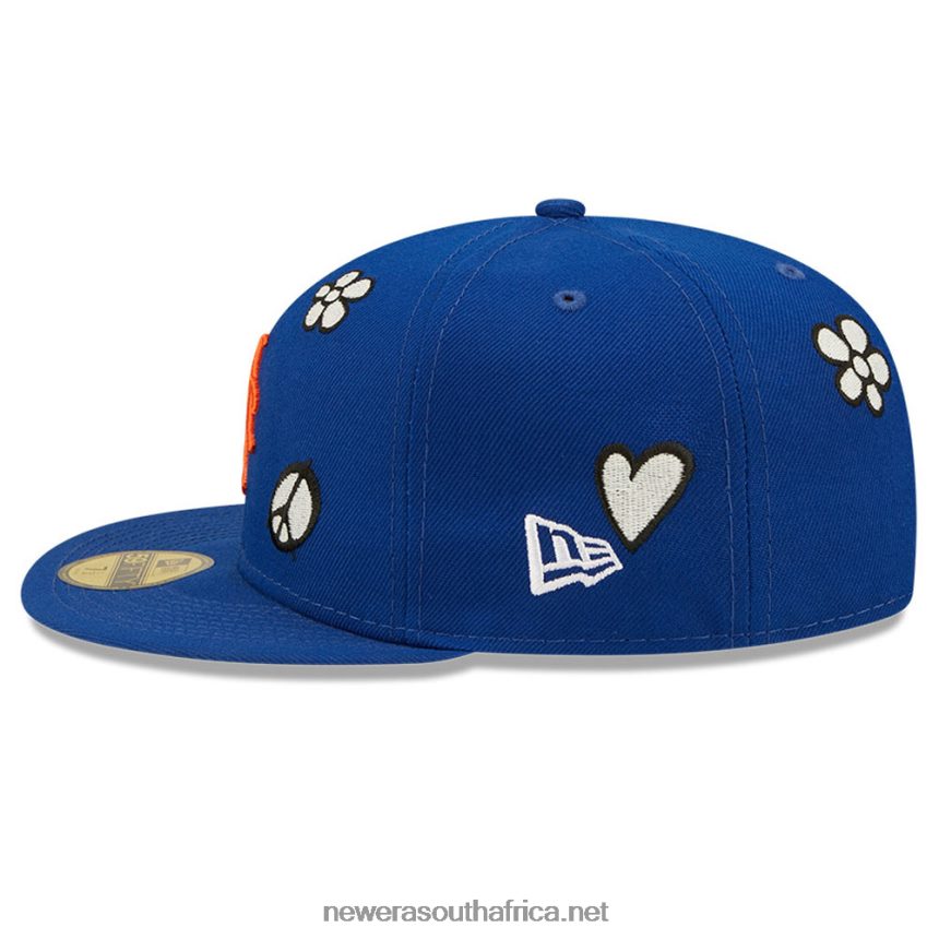 New York Mets MLB Sunlight Pop Navy 59FIFTY Cap New Era TRBRBN425