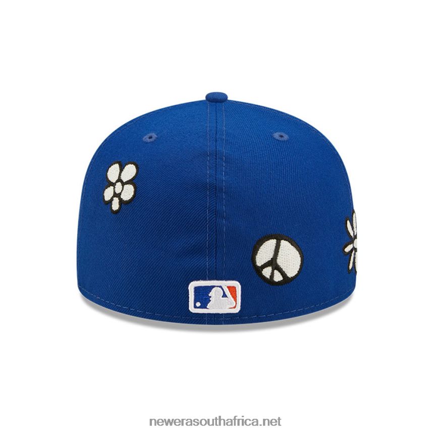 New York Mets MLB Sunlight Pop Navy 59FIFTY Cap New Era TRBRBN425