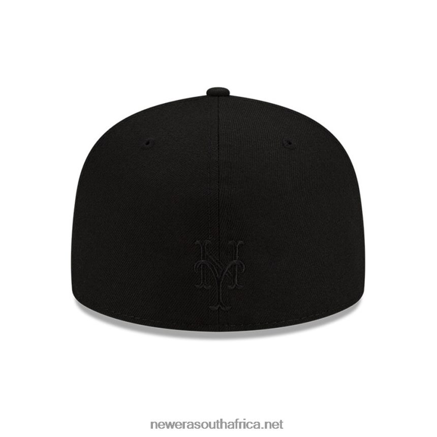 New York Mets MLB Team Fire Black 59FIFTY Fitted Cap New Era TRBRBN334
