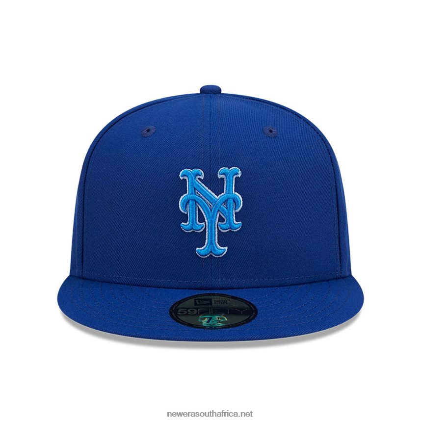 New York Mets Monocamo Blue 59FIFTY Fitted Cap New Era TRBRBN822