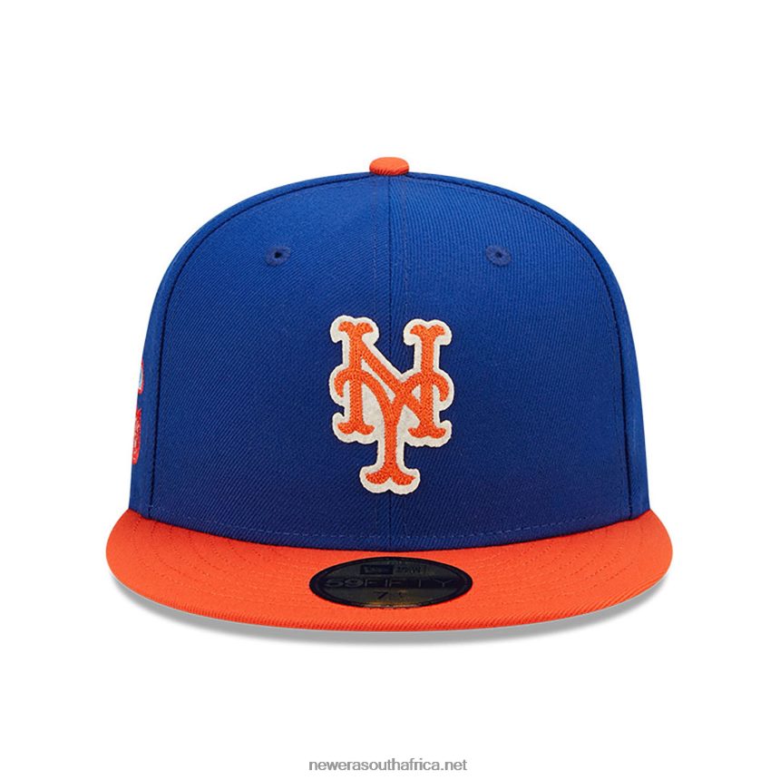 New York Mets NE Letterman Blue 59FIFTY Fitted Cap New Era TRBRBN883