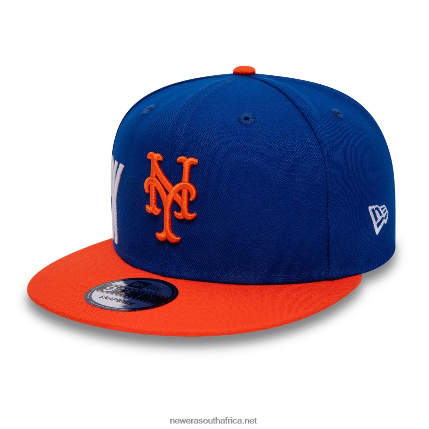 New York Mets Side Font Blue 9FIFTY Snapback Cap New Era TRBRBN2012