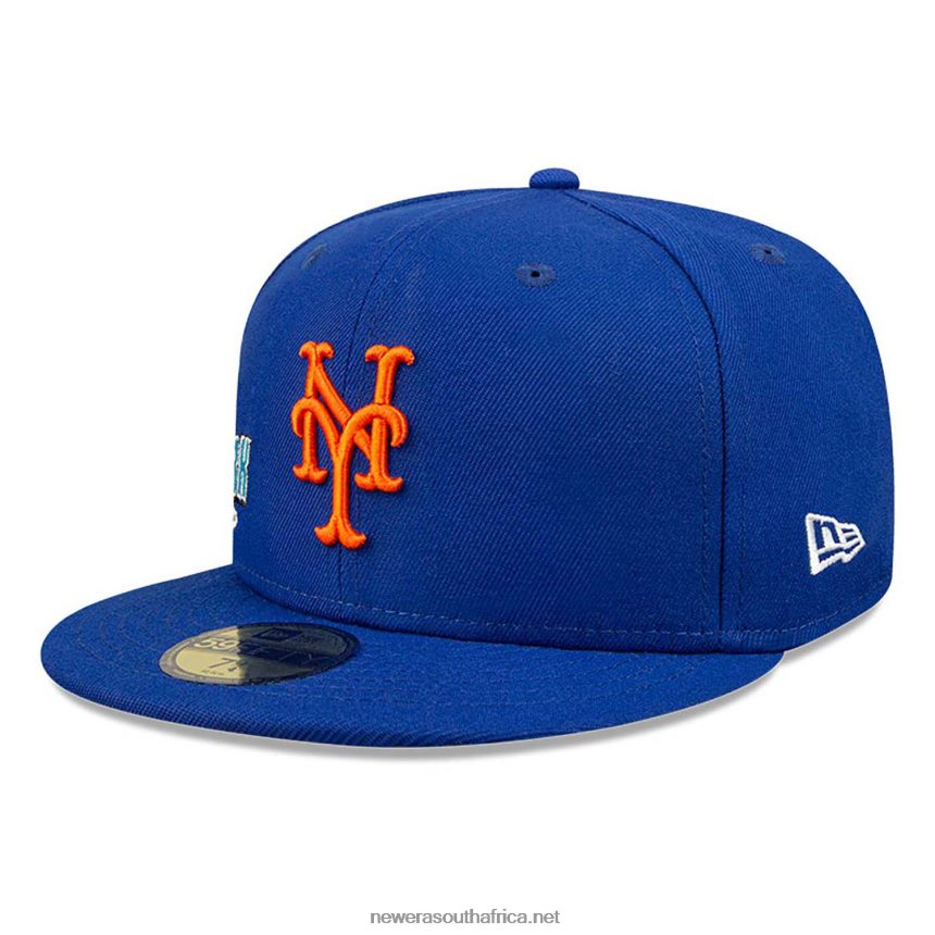 New York Mets Stateview Blue 59FIFTY Fitted Cap New Era TRBRBN1226