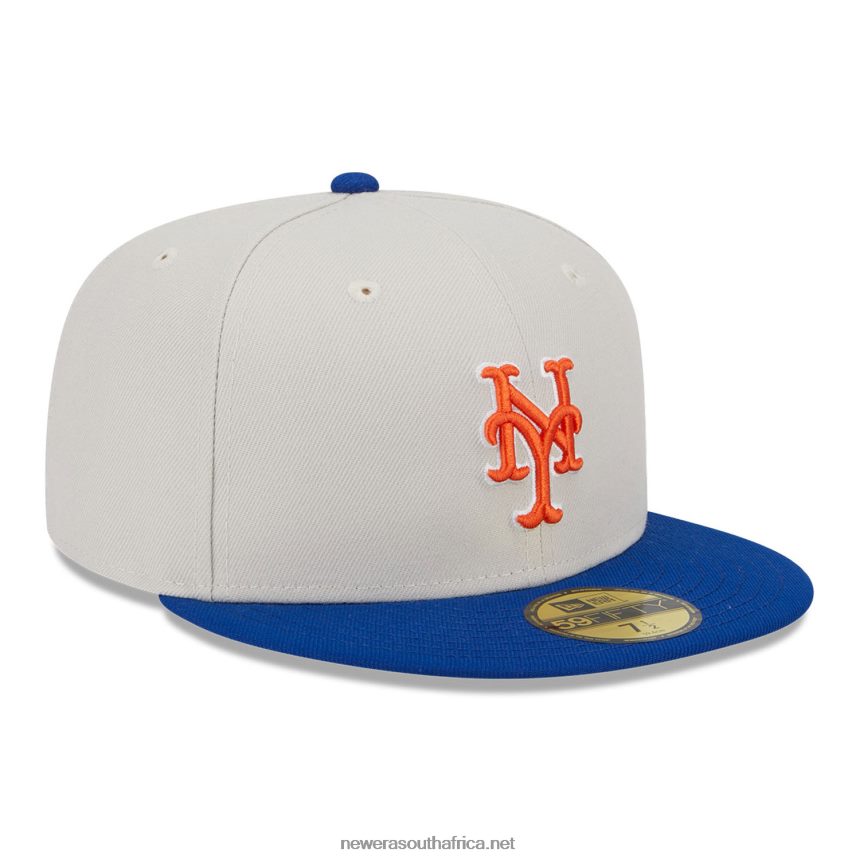 New York Mets Varsity Letter Stone 59FIFTY Fitted Cap New Era TRBRBN5
