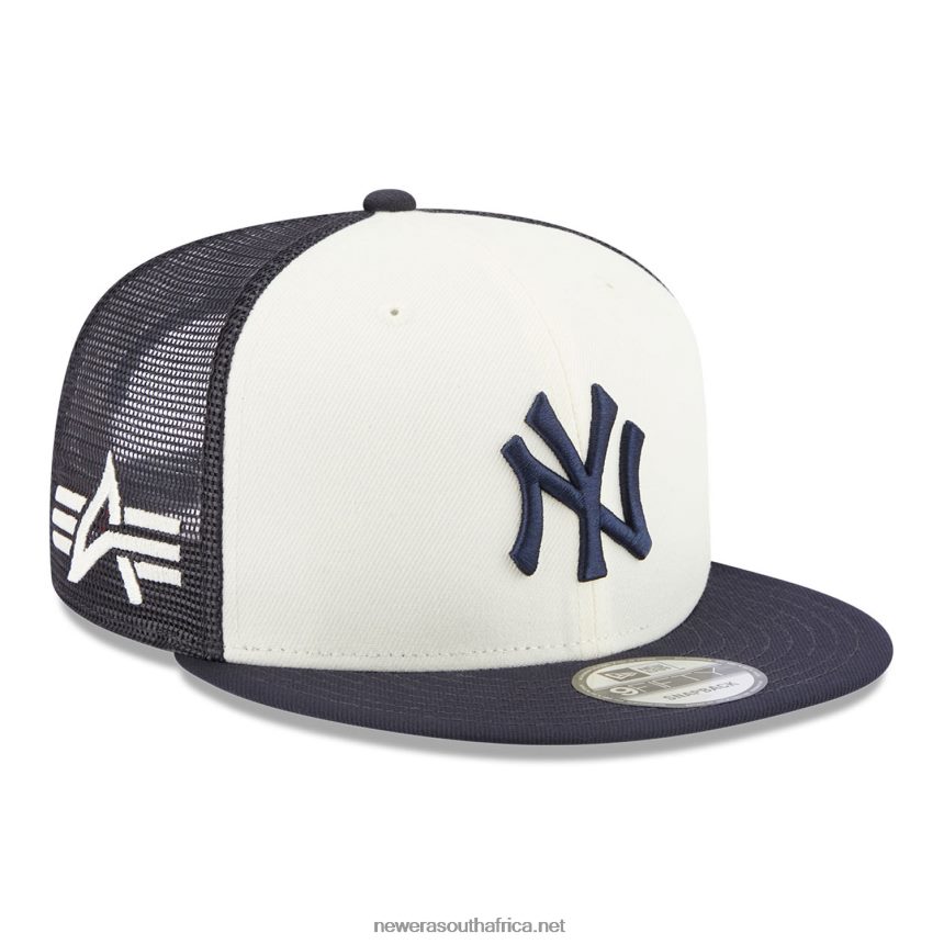 New York Yankees Alpha Industries X MLB Navy 9FIFTY Snapback Cap New Era TRBRBN1836