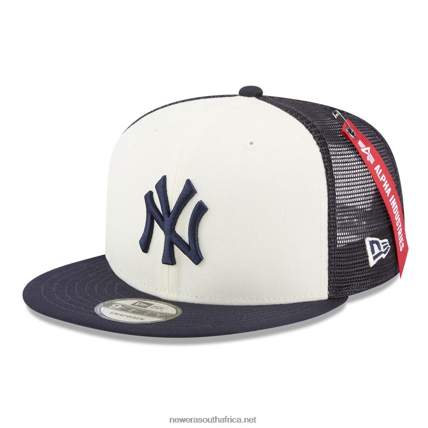 New York Yankees Alpha Industries X MLB Navy 9FIFTY Snapback Cap New Era TRBRBN1836