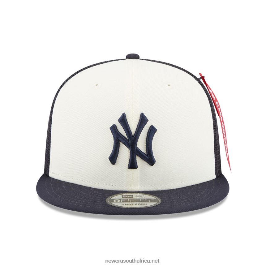 New York Yankees Alpha Industries X MLB Navy 9FIFTY Snapback Cap New Era TRBRBN1836