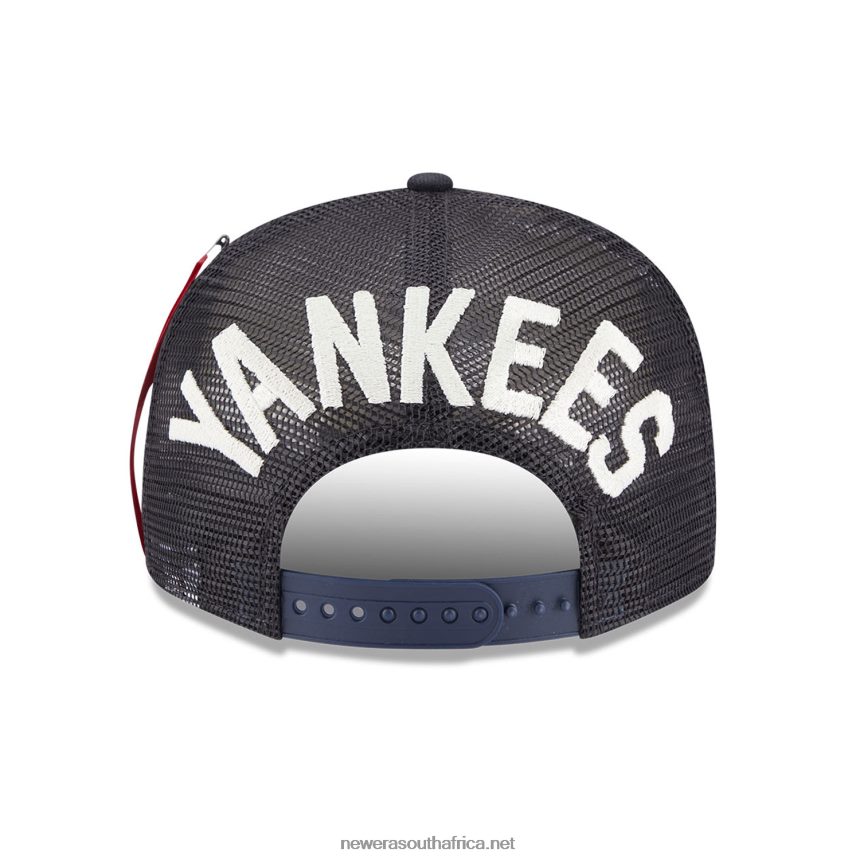 New York Yankees Alpha Industries X MLB Navy 9FIFTY Snapback Cap New Era TRBRBN1836