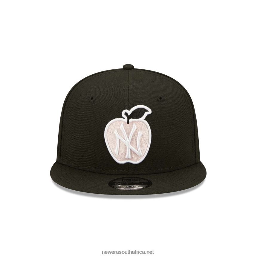 New York Yankees Apple Black 9FIFTY Snapback Cap New Era TRBRBN2076