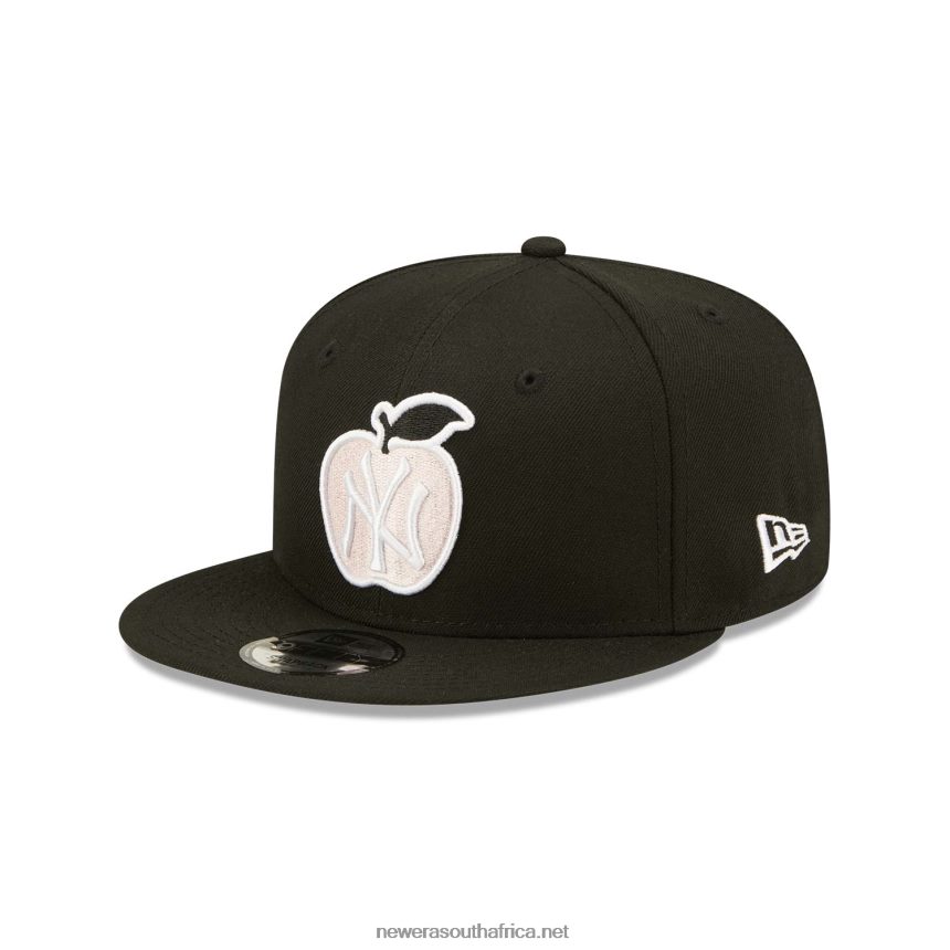 New York Yankees Apple Black 9FIFTY Snapback Cap New Era TRBRBN2076