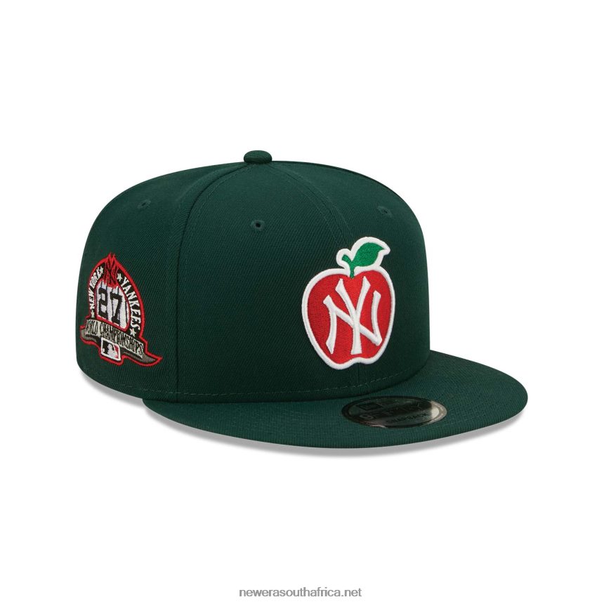 New York Yankees Apple Dark Green 9FIFTY Snapback Cap New Era TRBRBN2089