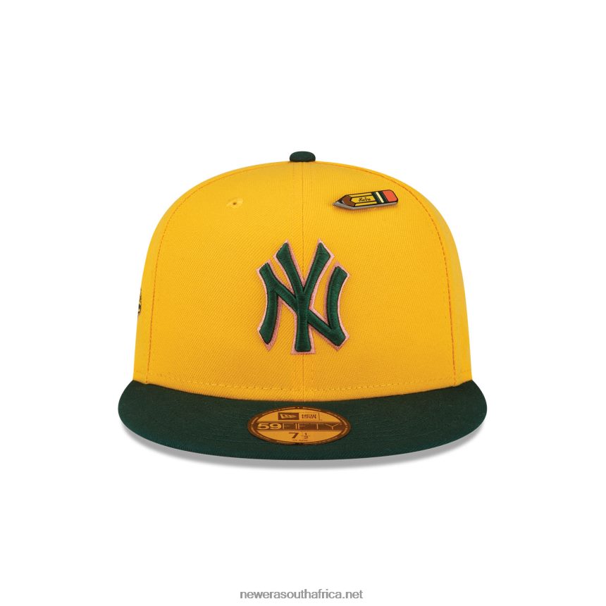 New York Yankees Back to School Yellow 59FIFTY Fitted Cap New Era TRBRBN1141