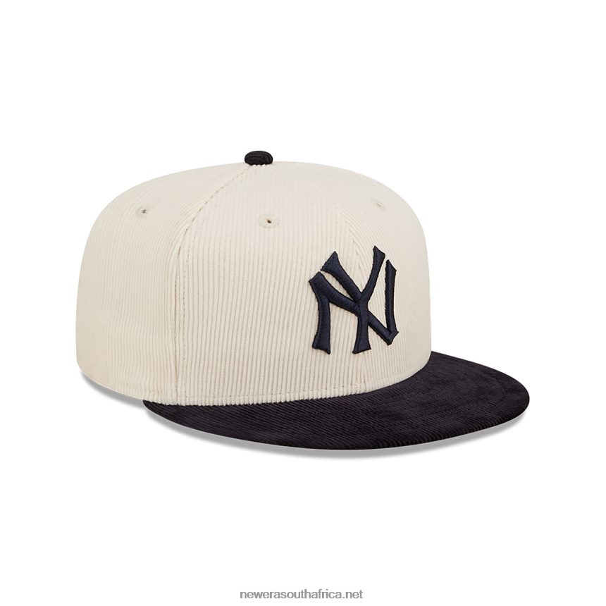 New York Yankees Cooperstown White 59FIFTY Fitted Cap New Era TRBRBN286