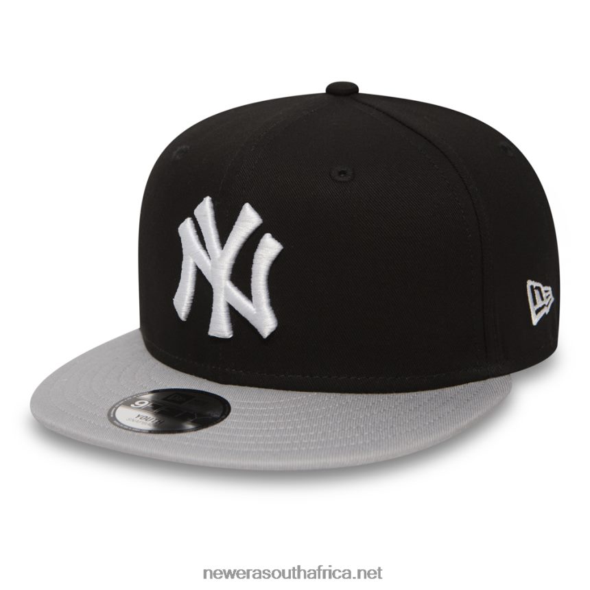 New York Yankees Cotton Youth Black 9FIFTY Snapback Cap New Era TRBRBN2003