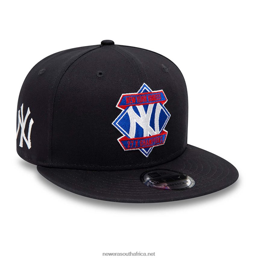 New York Yankees Diamond Patch Navy 9FIFTY Snapback Cap New Era TRBRBN1865