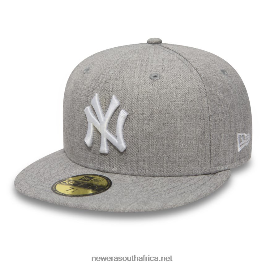 New York Yankees Essential Heather Grey 59FIFTY Cap New Era TRBRBN1273
